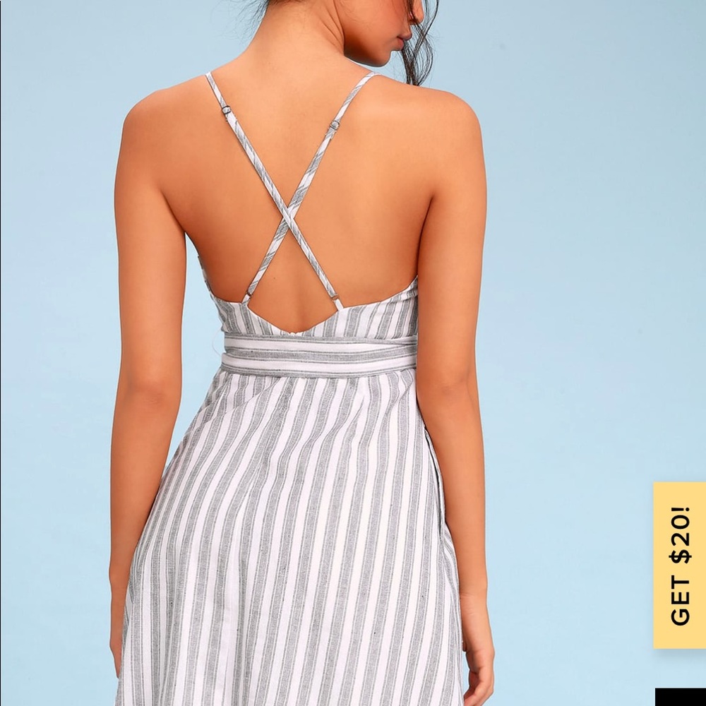 [Lulu’s] NWT Nelson Striped Midi Dress - Picture 2 of 4